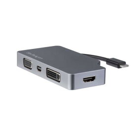 StarTech(スターテック) CDPVDHDMDP2G(スペースグレー) 4イン1 USB-Cマルチポートアダプタ 4K/60Hz対応