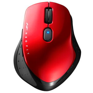 �o�b�t�@���[(BUFFALO) BSMBW510MRD ���b�h USB Type-A BlueLED���w���}�E�X 5�{�^��