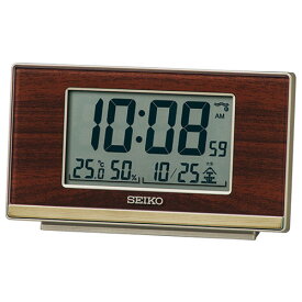 セイコー(SEIKO) SQ793B 電波目覚まし時計 温度・湿度表示付