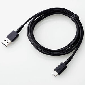 �G���R��(ELECOM) MPA-ACS20NBK �u���b�N ���ϋvUSB Type-C�P�[�u�� 2m