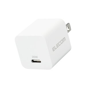 GR ELECOM MPA-ACCP28WH(zCg) USB[d AC[d PDΉ 20W Type-C ×1|[g ^ y