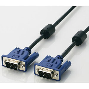 �G���R��(ELECOM) CAC-15BK �u���b�N CAC/BK�V���[�Y D-Sub15�s�� �~�j �P�[�u�� 1.5m