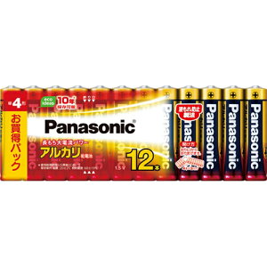 パナソニック Panasonic LR03XJ/12SW アルカリ乾電池 単4形 12本パック LR03XJ12SW