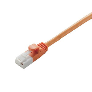 �G���R��(ELECOM) LD-GPT/DR5/RS �I�����W Cat6�Ή��c���܂�h�~LAN�P�[�u�� 5m