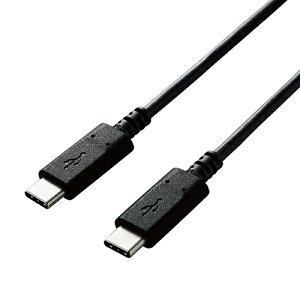 �G���R��(ELECOM) U2C-CC30NBK2 �u���b�N USB2.0�P�[�u�� �F�ؕi C-C 3m