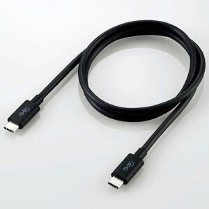 �G���R�� ELECOM USB4-CC5P08BK �u���b�N USB4�P�[�u�� 0.8m USB4CC5P08BK