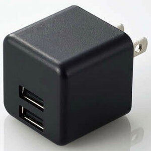 GR ELECOM MPA-ACU11BK(ubN) RpNgAC[d(2.4A/A|[g×2) USB[d