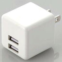 エレコム(ELECOM) MPA-ACU11WH(ホワイト) コンパクトAC充電器(2.4A/Aポート×2)