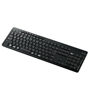 GR(ELECOM) TK-FDM116SKTBK(ubN) ÉtL[{[h 109L[+9L[ {z