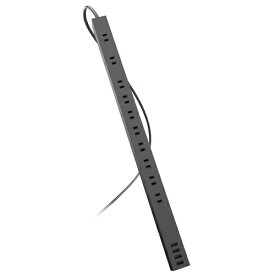 エレコム(ELECOM) ECT-1925BK ブラック 電源タップ USB-A×4ポート 延長コード Aタイプ 2ピン