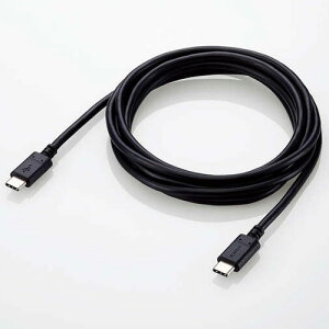 �G���R��(ELECOM) U2C-CC5PC20NBK �u���b�N USB2.0�P�[�u�� USB Type-C to USB Type-C 2m