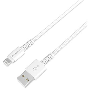 �J�V����(Kashimura) KL-116-WH �z���C�g iPhone/iPad/ipod�p Lightning USB-A �[�d&�����P�[�u�� 1.2m