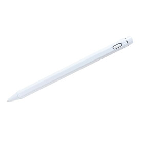ミヨシ STP-A01-WH(ホワイト) iPad専用タッチペン 六角タイプ 最大約10時間作動 STPA01WH