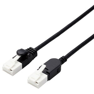 GR(ELECOM) LD-GPATSW-BK30 ubN XCORlN^[ LANP[u Cat6A 3m c܂h~