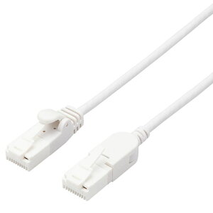 GR(ELECOM) LD-GPATSW-WH30 zCg XCORlN^[ LANP[u Cat6A 3m c܂h~