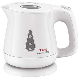 【エントリーでポイント最大18倍】ティファール T-fal KO5401JP アプレシア・プラス ロック 電気ケトル 0.8L ホワイト KO5401JP