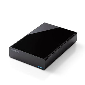 エレコム ELECOM ELD-HTV040UBK ブラック HDD 外付けハードディスク 4TB ファンレス静音設計 ラバーフット付
