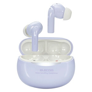 �G���R�� ELECOM LBT-TWS15PU �p�[�v�� �G���R�� ���C�����X�C���z�� Bluetooth �m�C�Y�L�����Z�����O Type-C �[�d LBTTWS15PU