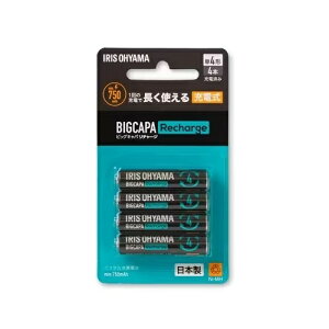 �A�C���X�I�[���}(Iris Ohyama) BCR-S4MH/4B BIGCAPA Recharge �P4�` �[�d�� 4�{��
