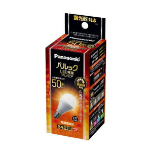 �p�i�\�j�b�N Panasonic LDA6LGE17DSK5 LED�d�� �v���~�A �d���F E17���� 50W�`���� 600lm LDA6LGE17DSK5