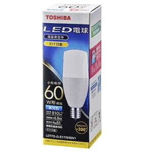 (TOSHIBA) LDT7D-G-E17/S/60V1 LEDd F E17 60W` 810lm