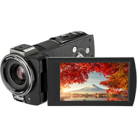 【長期保証付】KEIYO ケイヨー AN-S101 4Kビデオカメラ 高画質4K＆光学ズーム12倍 ANS101