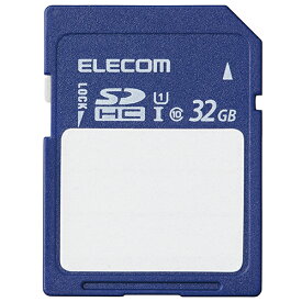 エレコム(ELECOM) MF-FS032GU11C SDカード SDHC 32GB Class10 UHS-I U1 80MB/s ラベル SDカードケース付き