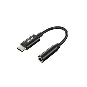 �o�b�t�@���[(BUFFALO) BSMPC350HRBK �u���b�N BSMPC350HR�V���[�Y USB Type-C�I�[�f�B�I�ϊ��A�_�v�^�[