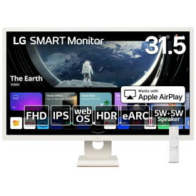 LGエレクトロニクス LG 32SR50F-W LG SMART Monitor 31.5型 フルHDwebOS搭載ディスプレイ 32SR50F-W