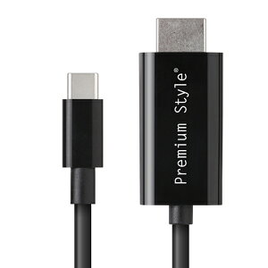 PGA PG-SUCTV3MBK HDMI�~���[�����O�P�[�u�� USB Type-C 3m