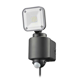 オーム電機 OHM LS-A160W1 monban 防犯センサーライト 1灯コンセント式 1600ルーメン LSA160W1