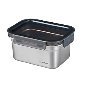 ベストコ LST514 シルバー ステンレス 保存容器 電子レンジオーブン 食洗機 対応 1.0L 長方形 ロック&ロック
