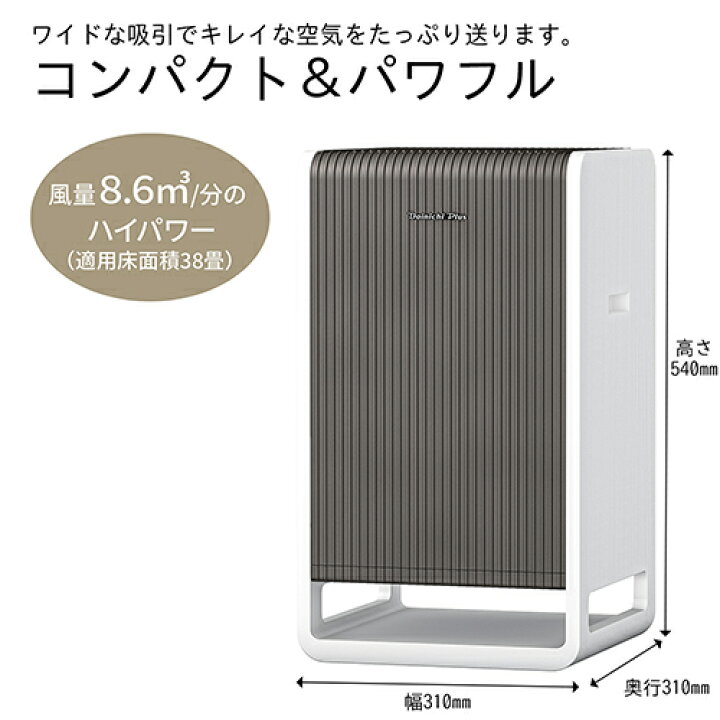 楽天市場】ダイニチ CL-HB924-WT ホワイトブラウン ハイブリッド式空気 