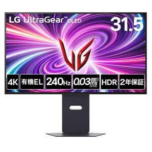 LG�G���N�g���j�N�X LG 32GS95UV-B LG UltraGear OLED 31.5�^ 4K�Q�[�~���O�L�@EL���j�^�[ 480Hz 32GS95UV-B