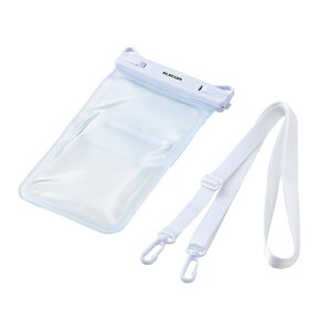 �G���R��(ELECOM) P-WPS2P05WH �z���C�g ��6.9�C���`�ȉ��̃X�}�[�g�t�H���p �h���P�[�X IPX8 2�|�P�b�g�^�C�v