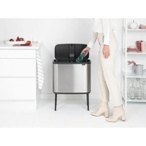 �u���o���V�A(brabantia) �_�X�g�{�b�N�X Bo�^�b�`�r��11+23L FPP �V���o�[ ���ʂł��� �\�t�g�^�b�`�J��