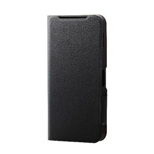 �G���R��(ELECOM) PM-S244PLFUBK �u���b�N AQUOS sense9 SH-53E �P�[�X ���U�[ �蒠�^ �}�O�l�b�g �t���b�v �Ռ��z�� ���y�� ���^