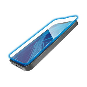 �G���R��(ELECOM) PM-A25SFLGDTBL iPhone 16e / 14 / 13 / 13 Pro �K���X�t�B���� ������ �u���[���C�g�J�b�g Dragontrail(R)X �\�ʍd�x10H �w��h�~