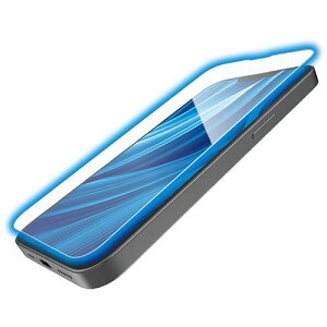 �G���R��(ELECOM) PM-A25SFLGOBL iPhone 16e / 14 / 13 / 13 Pro �K���X�t�B���� ������ �u���[���C�g�J�b�g Gorilla(R) ���^ �\�ʍd�x10H �w��h�~ ��U�h�~