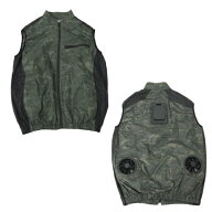 サンコー(Thanko) 圧倒的に冷える冷蔵服4 2025年モデル ベストタイプ ウッドランドグリーン 3L(胸囲126cm…