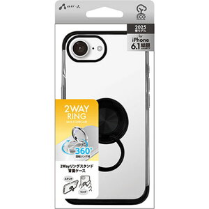 �G�A�[�W�F�C(air-j) AC-SE25-MR BK iPhone16e�p 2WAY�����O �w�ʃP�[�X