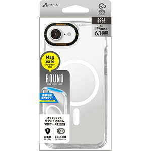 �G�A�[�W�F�C(air-j) AC-SE25-RMR WH iPhone16e�p MagSafe�A�N�Z�T���[�Ή� ���E���h�t�H���� �w�ʃP�[�X