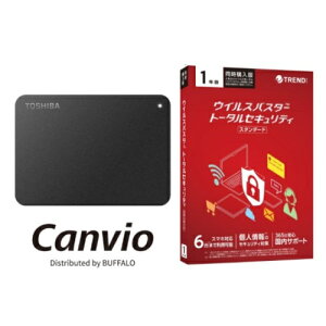 (TOSHIBA) HD-TPA1U3-B Canvio |[^uHDD 1TB + ECXoX^[ g[^ZLeB X^_[h 1N wp Zbg