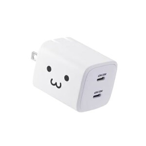 �G���R��(ELECOM) MPA-AC10640WF ���낿��� �z���C�g×�u���b�N USB Type-C �[�d�� �܂肽���ݎ��v���O MacBook Air �X�}�z���Ή� GaN II �̗p