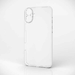 �G���R��(ELECOM) PM-A24BUCTKCR �N���A iPhone 16 Plus�p �\�t�g�P�[�X �Ɍ�