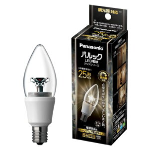 パナソニック(Panasonic) LDC4LE17DC2 パルックLED電球 クリアシリーズ シャンデリア電球タイプ 4.3W 電球色相当/調光器対応 E17口金