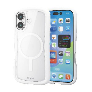 GR(ELECOM) PM-A25AGRPFMWH zCg iPhone17 P[X nCubh Ռz MAGKEEP ͋zCX[dΉ Grippy