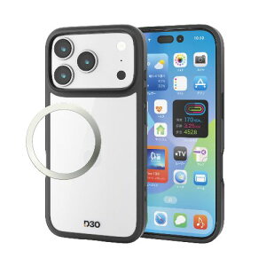 GR(ELECOM) PM-A25CD3OFCBK ubN iPhone17 Pro P[X nCubh D3O R Ռی CzΉ^XebJ[t