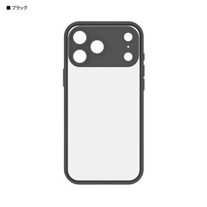 �O���}���f�B�[�Y(gourmandis) IFT-188BK �u���b�N IIIIfit �v�����v�t���[�� iPhone17 Pro Max �Ή� �P�[�X
