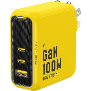 AOHi(AInC) RE-JEYTP100YL1 PD-USB[d YOUTH 100W USB A×1|[g USB C×2|[g Fvv PC/gѓdb/^ubg 100W}[d